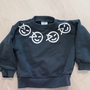 Navy Wynken Kids Smiley Sweatshirt